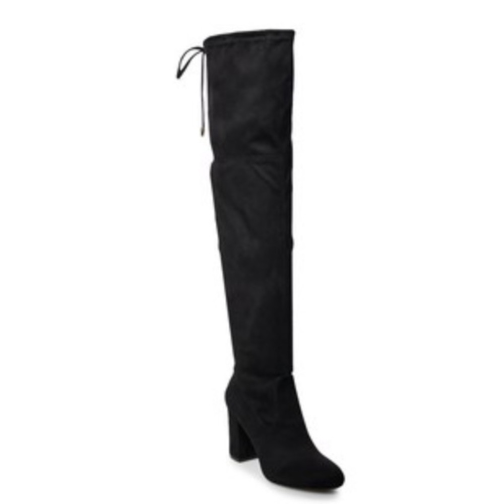 The knee high heel boots